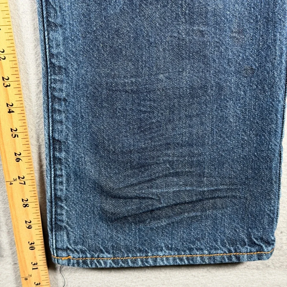 Unionbay Mens Straight Leg Blue Denim Jeans Medium Wash YB33932 36x32
